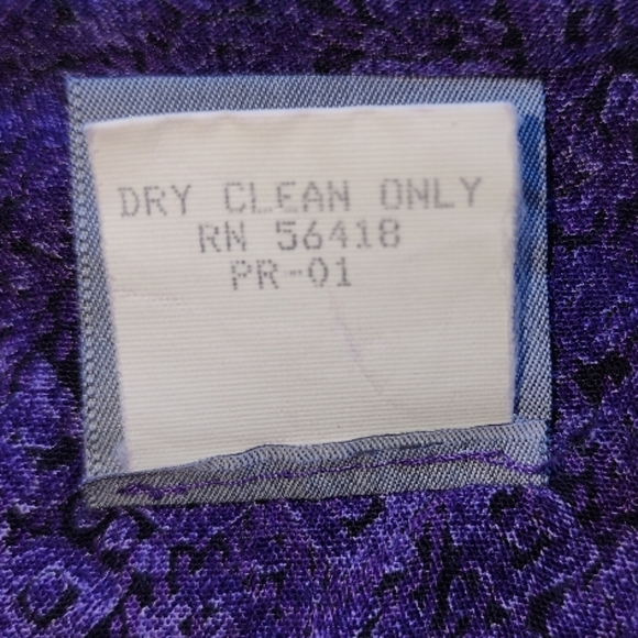 Rabbit Rabbit Rabbit Vintage Purple Rayon Sleeveless Midi Dress - Picture 5 of 8